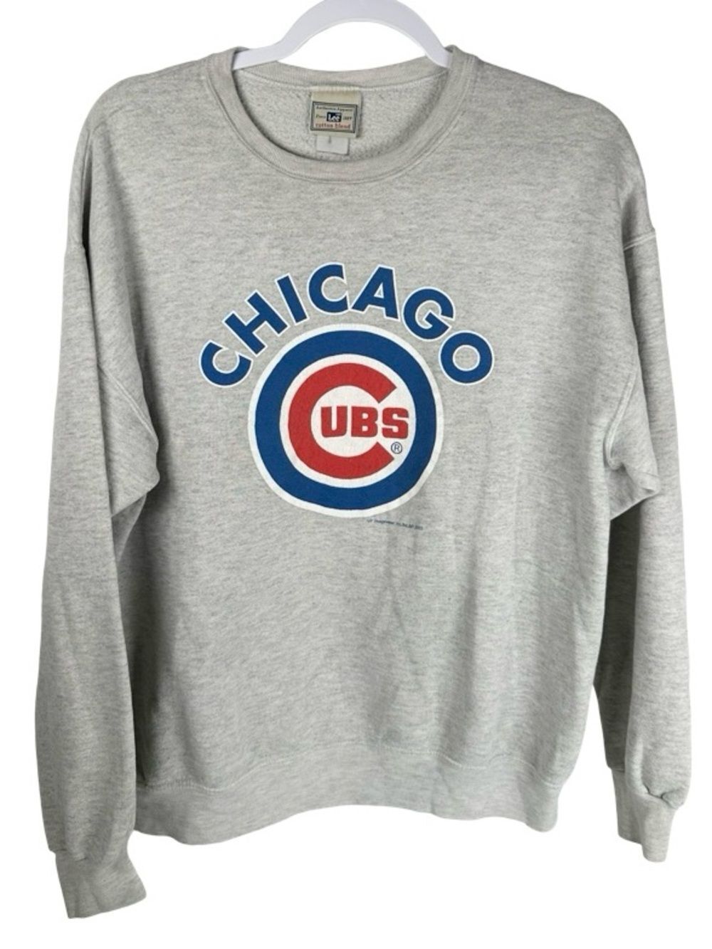 Lee Vintage 2003 Chicago Cubs Baseball Gray Crewneck Sweatshirt mens Large